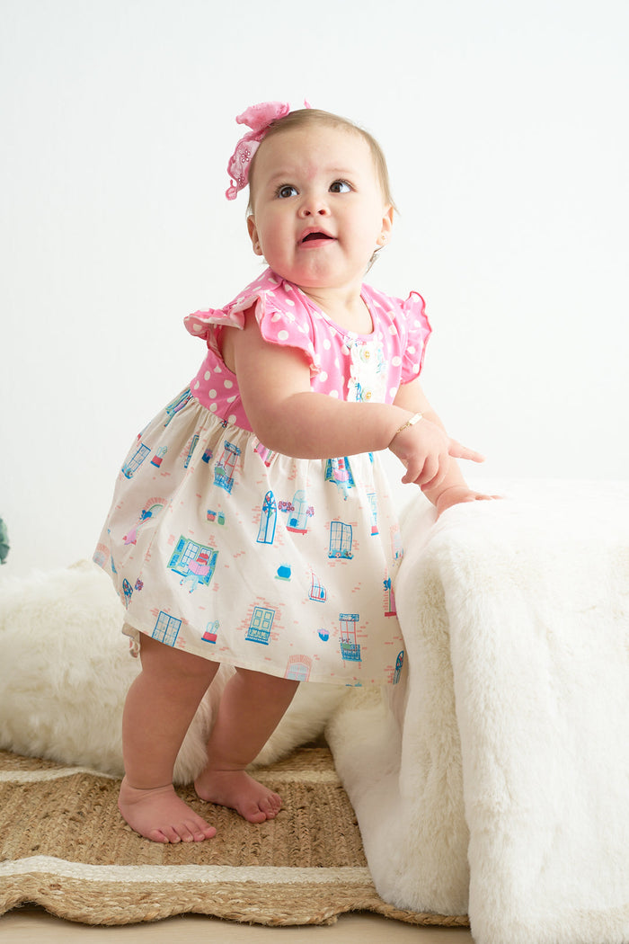 Platinum Balcony Print Girl Set - Essential Southern Charm