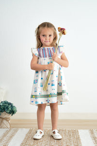 Platinum Balcony Ruffle Dress - Essential Southern Charm