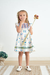 Platinum Balcony Ruffle Dress - Essential Southern Charm