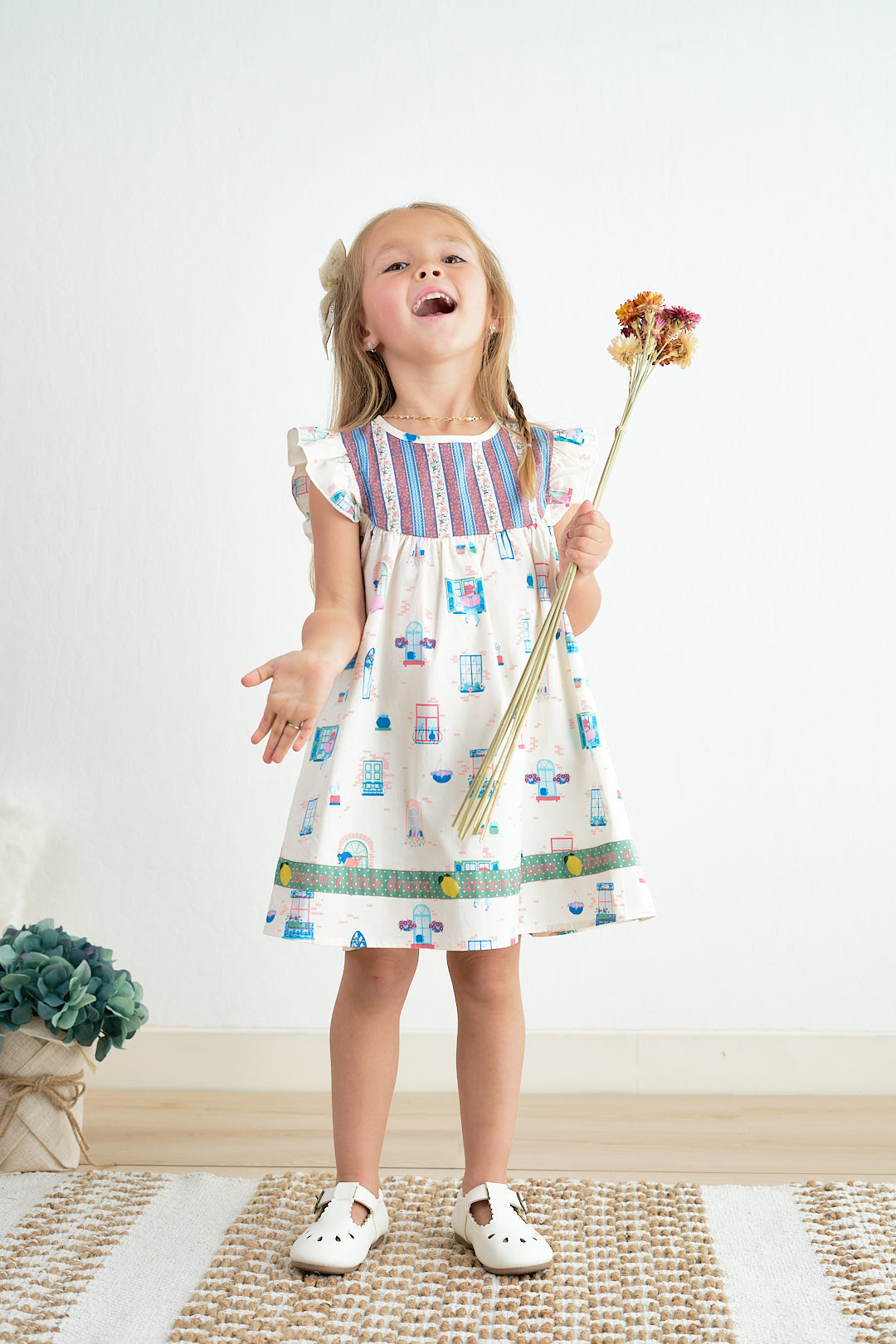 Platinum Balcony Ruffle Dress - Essential Southern Charm