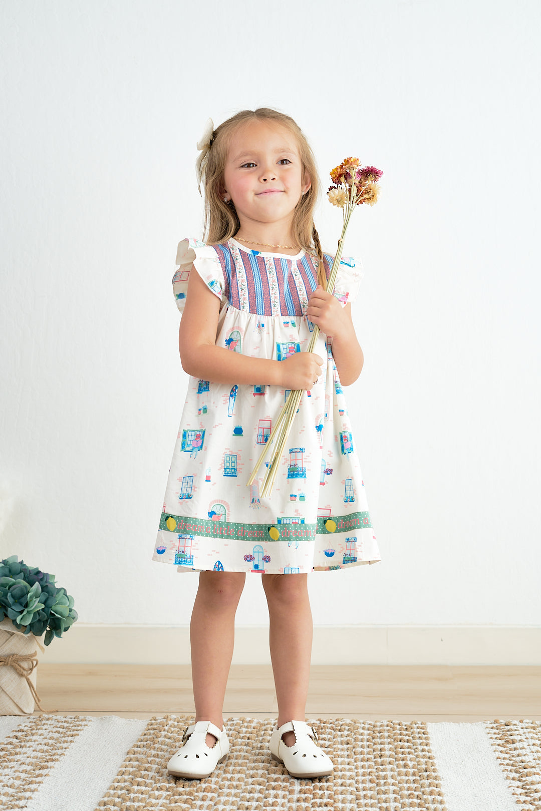Platinum Balcony Ruffle Dress - Essential Southern Charm