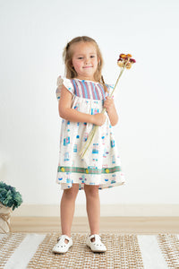 Platinum Balcony Ruffle Dress - Essential Southern Charm