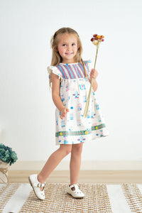 Platinum Balcony Ruffle Dress - Essential Southern Charm