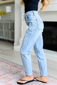 Cooper High Rise Vintage Denim Jogger - Essential Southern Charm