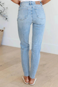 Eloise Mid Rise Control Top Distressed Skinny Jeans - Essential Southern Charm