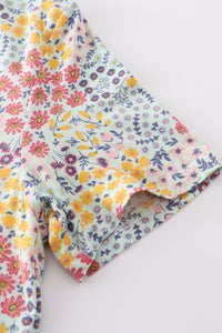 Platinum Floral Print Dress For Adult - Essential Southern Charm