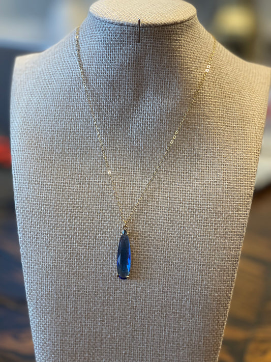 Faceted Sapphire Necklace