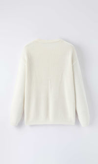 Mommy & Me Winter Girls Bow Sequins Pullover Sweater
