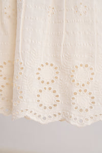 White Hand Embroidery Lace Dress - Essential Southern Charm