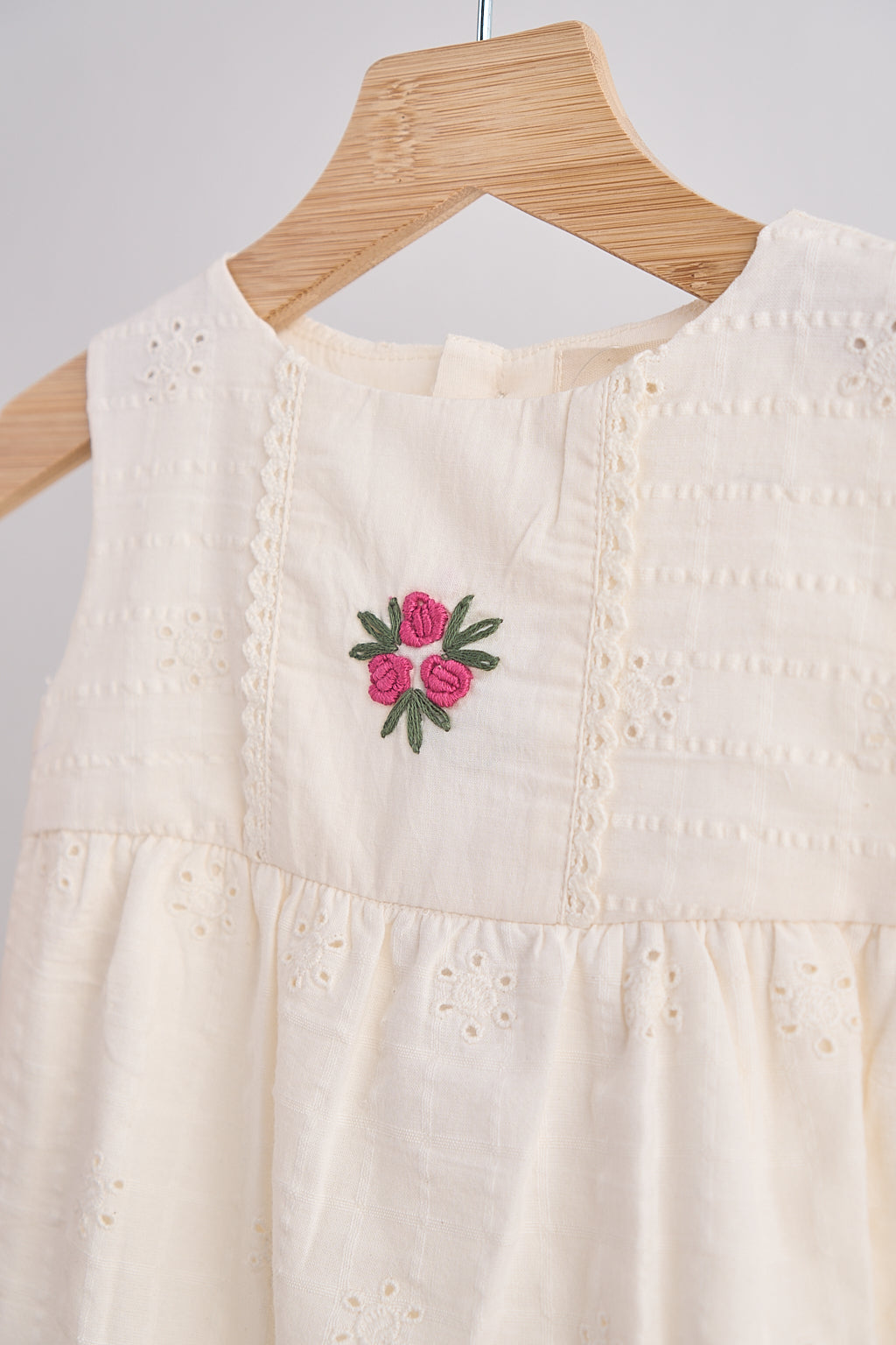 White Hand Embroidery Floral Lace Jumpsuit - Essential Southern Charm
