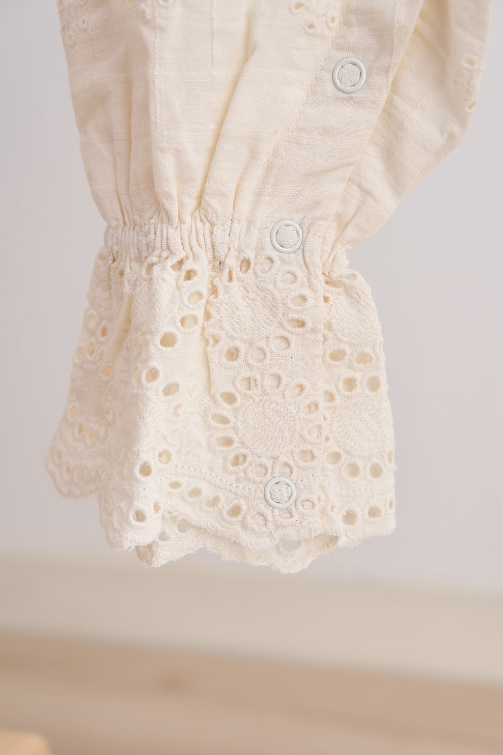 White Hand Embroidery Floral Lace Jumpsuit - Essential Southern Charm