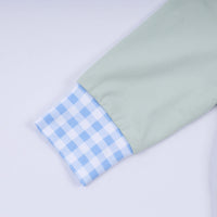 Luxe Sage Cow Hand Smocked Bubble - Essential Southern Charm