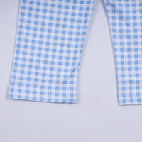 Luxe Sage Cow Hand Smocked Gingham Pants Set - Essential Southern Charm