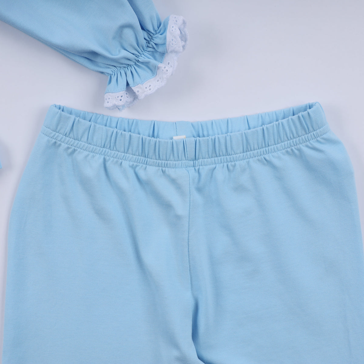 Nativity hand smocked ruffle pants set