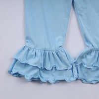 Nativity hand smocked ruffle pants set