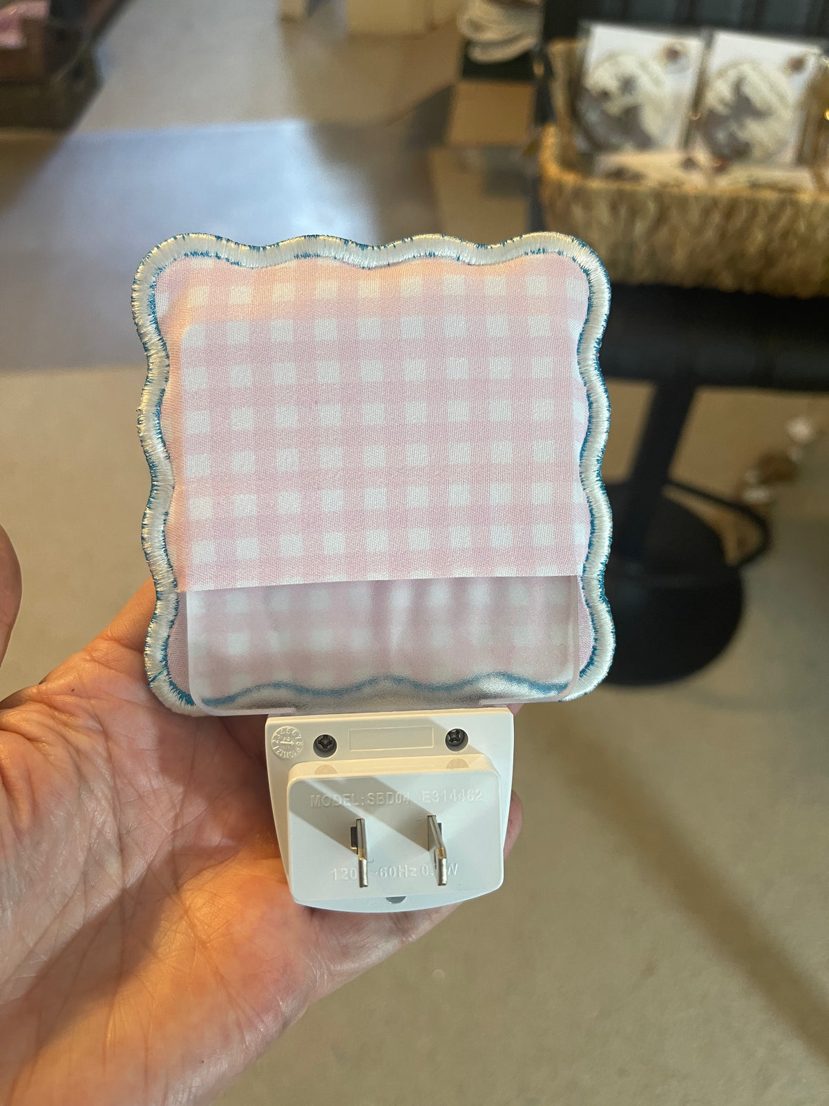 Nightlight with Personalized Embroidered Cover