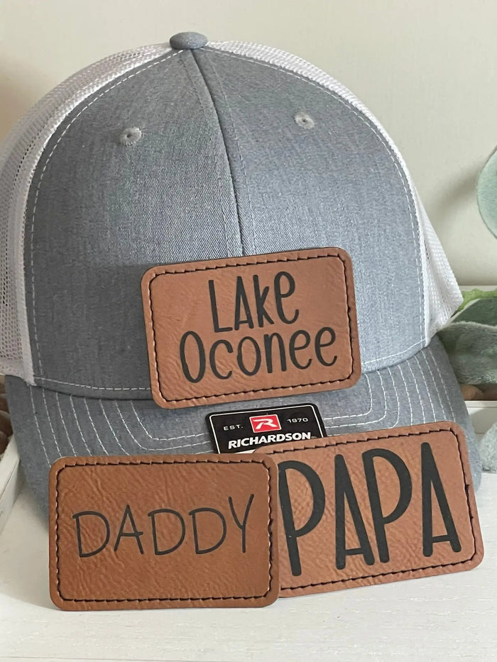 Personalized Leather Patch Hat - Essential Southern Charm