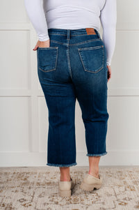 Janice High Rise Button Fly Wide Leg Crop Jeans - Essential Southern Charm