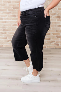Ryan High Rise Button Fly Wide Leg Crop Jeans - Essential Southern Charm