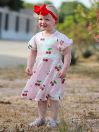 Sweet Cherry Sequins Cute Dress - Essential Southern Charm
