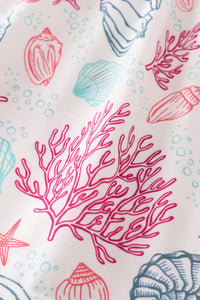 Shell Embroidered Dress