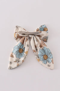 Floral Print 1Pc Hair Bow - Essential Southern Charm