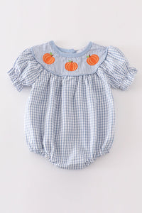 Pumpkin embroidery girl bubble