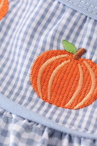 Pumpkin embroidery girl set