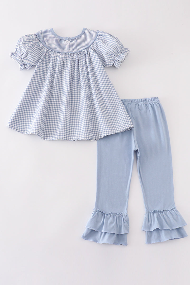 Pumpkin embroidery girl set