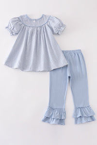 Pumpkin embroidery girl set