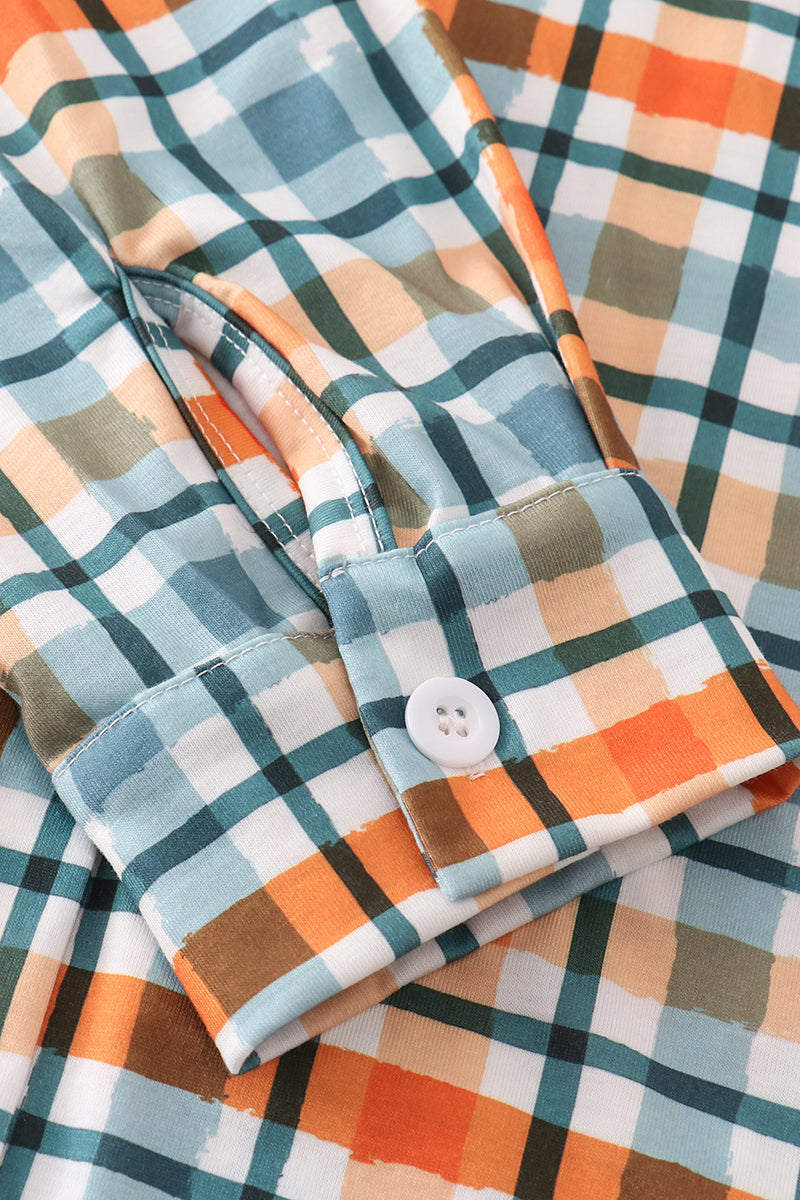 Green Plaid Dad&Me Button Down Shirt - Essential Southern Charm