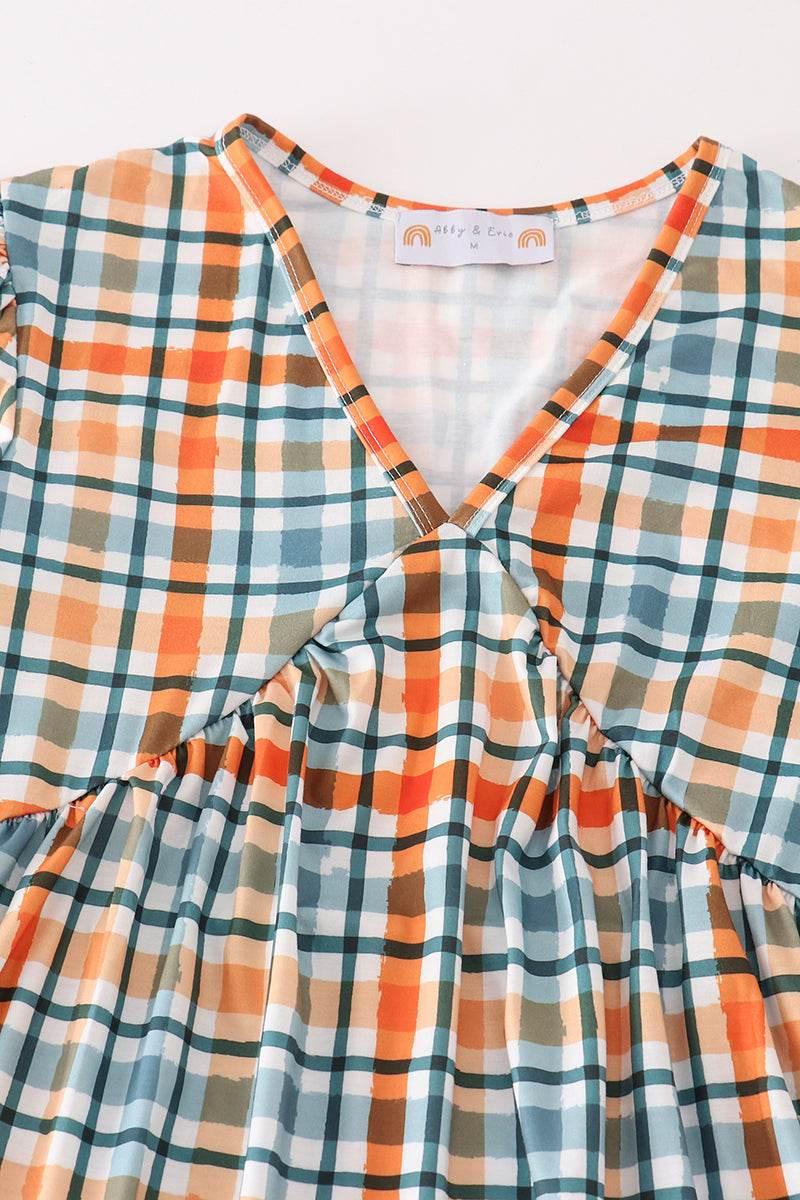 Green plaid mom&me dress - Essential Southern Charm