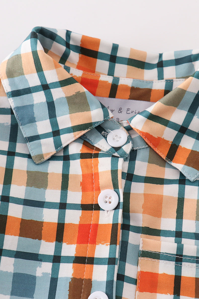 Green Plaid Dad&Me Button Down Shirt - Essential Southern Charm