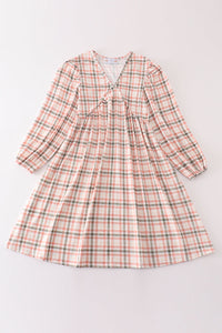 Green Watercolor Plaid Mom&Me Dress - Essential Southern Charm