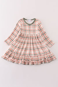 Green Watercolor Plaid Mom&Me Dress - Essential Southern Charm