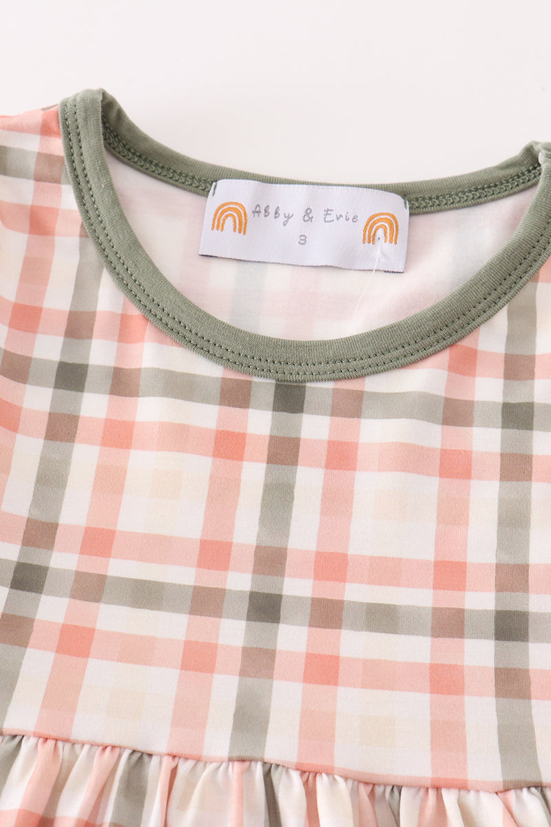 Green Watercolor Plaid Mom&Me Dress - Essential Southern Charm