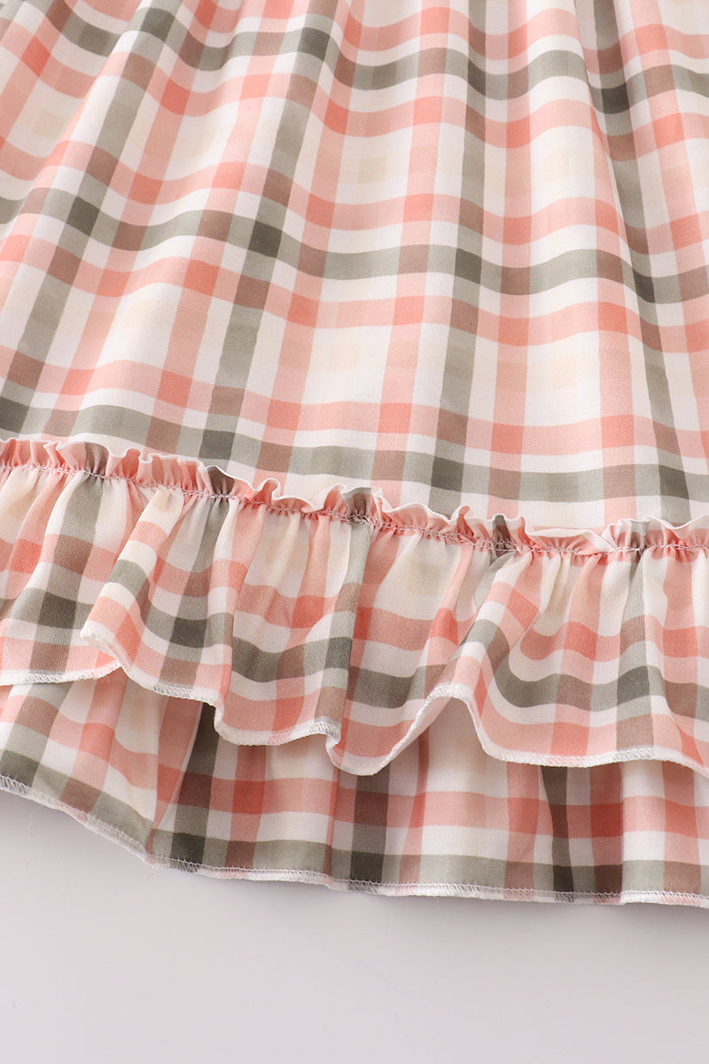 Green Watercolor Plaid Mom&Me Dress - Essential Southern Charm