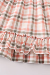 Green Watercolor Plaid Mom&Me Dress - Essential Southern Charm