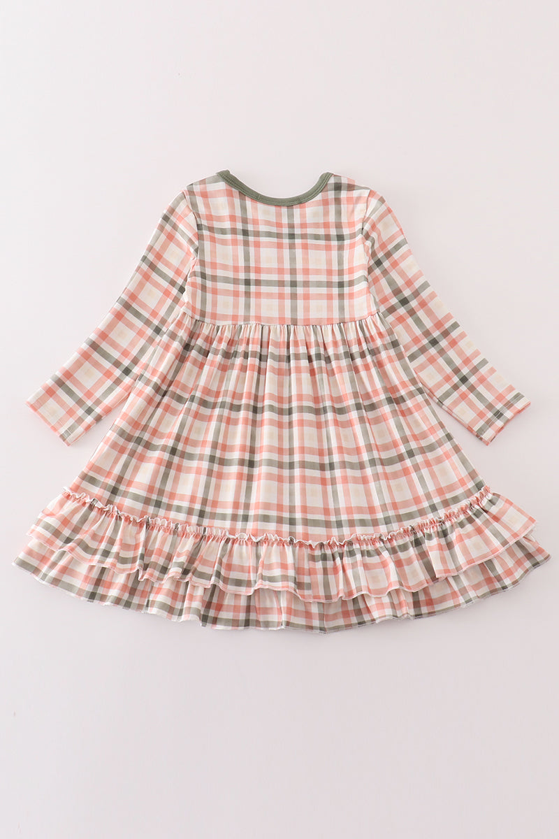 Green Watercolor Plaid Mom&Me Dress - Essential Southern Charm