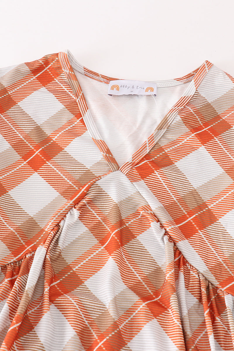 Khaki Gingham Mom&Me Dress - Essential Southern Charm