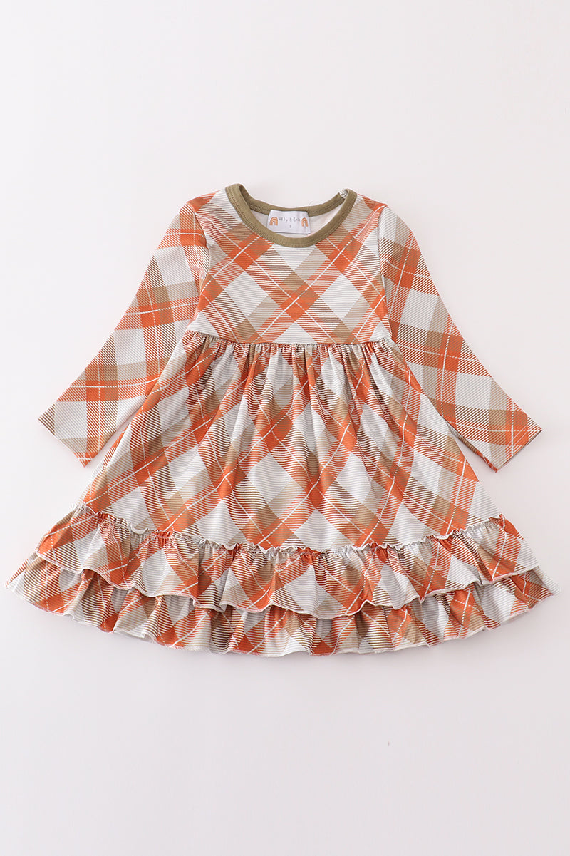 Khaki Gingham Mom&Me Dress - Essential Southern Charm