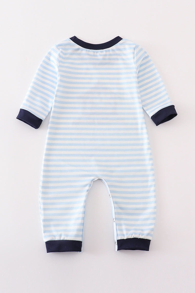Nativity embroidery boy romper