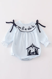 Nativity embroidery girl bubble