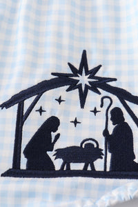 Nativity embroidery girl bubble