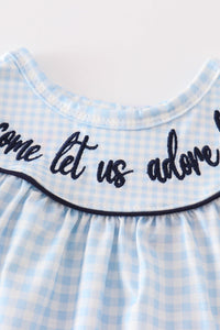 Nativity embroidery girl bloomers set