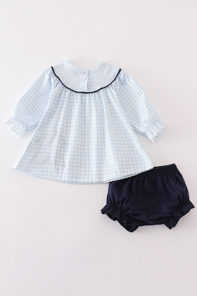 Nativity embroidery girl bloomers set