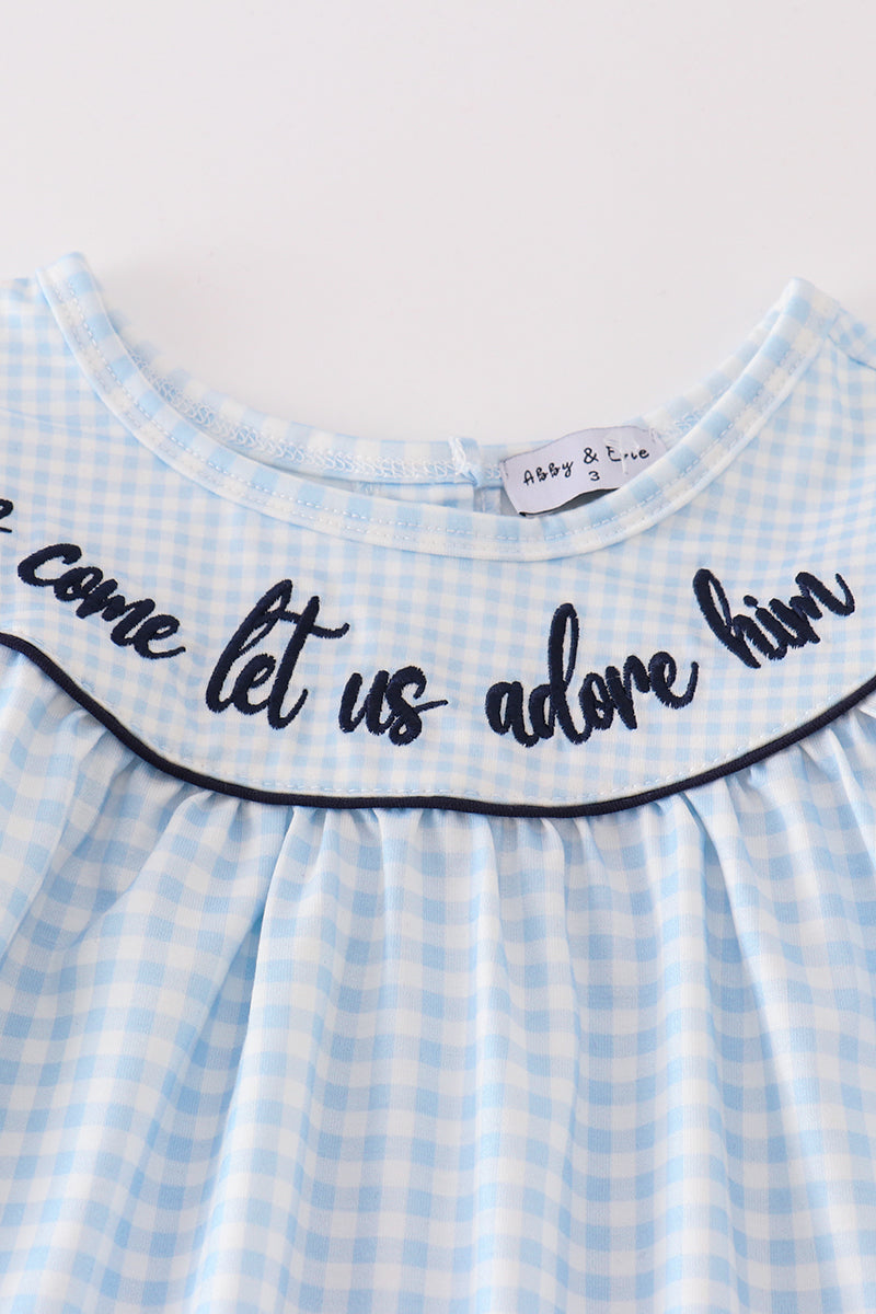 Nativity embroidery girl set
