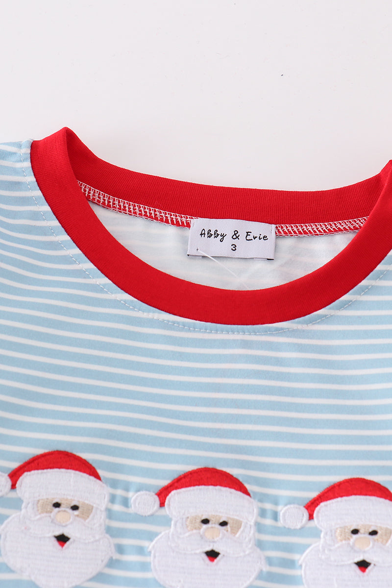 Santa claus embroide boy set