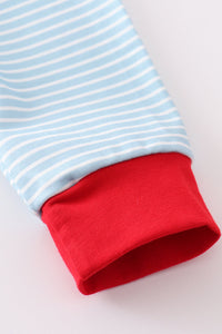 Santa claus embroide boy set