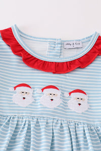 Santa claus embroidery girl set